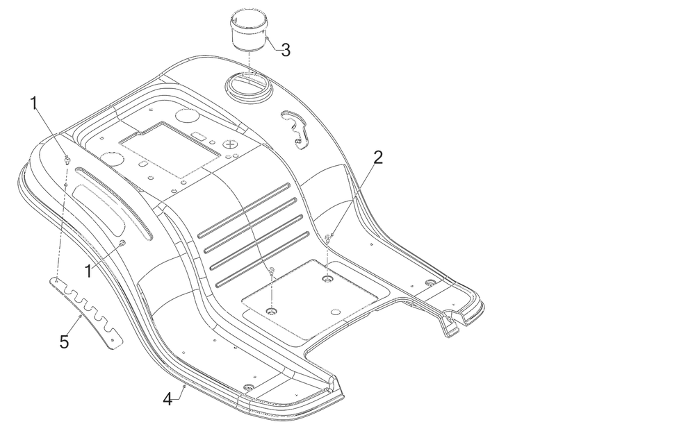 Fender Diagram and Parts List for 13AM77SSA00 2023 Yard Machines Lawn Tractor